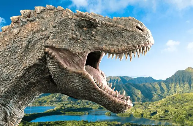 Tyrannosaurus image in profile